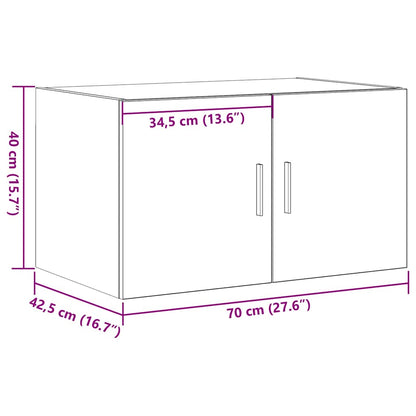 Nástěnná Skříňka Staré Dřevo 70 X 42.5 X 40 Cm Kompozitní Dřevo