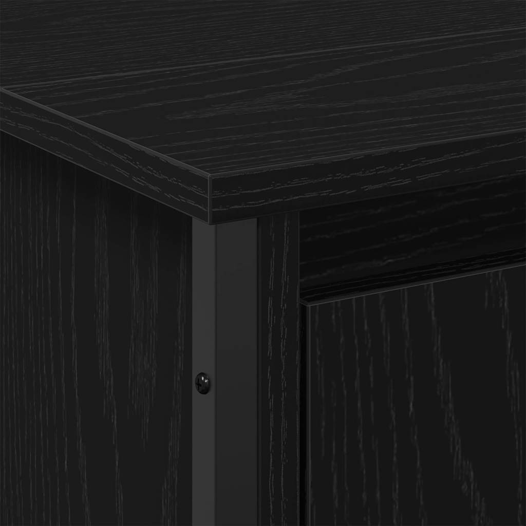 Skříňka Pod Umyvadlo Černý Dub 91 X 35 X 60 Cm Kompozitní Dřevo