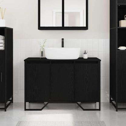 Skříňka Pod Umyvadlo Černý Dub 91 X 35 X 60 Cm Kompozitní Dřevo
