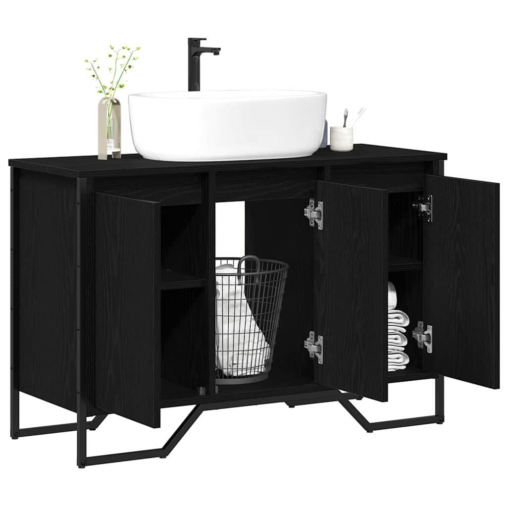 Skříňka Pod Umyvadlo Černý Dub 91 X 35 X 60 Cm Kompozitní Dřevo
