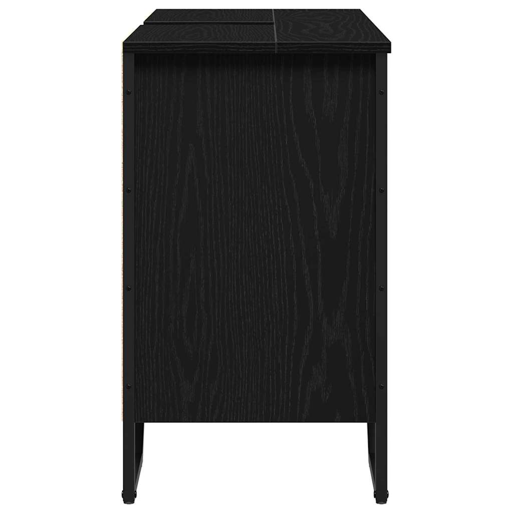 Skříňka Pod Umyvadlo Černý Dub 91 X 35 X 60 Cm Kompozitní Dřevo