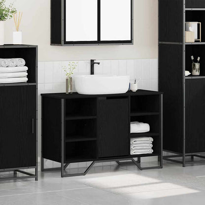 Skříňka Pod Umyvadlo Černý Dub 91 X 35 X 60 Cm Kompozitní Dřevo