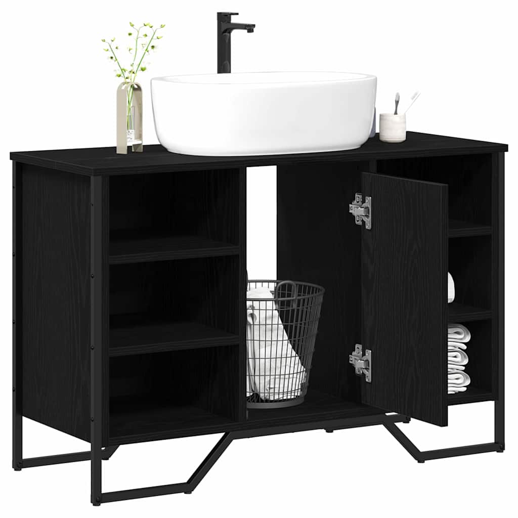 Skříňka Pod Umyvadlo Černý Dub 91 X 35 X 60 Cm Kompozitní Dřevo