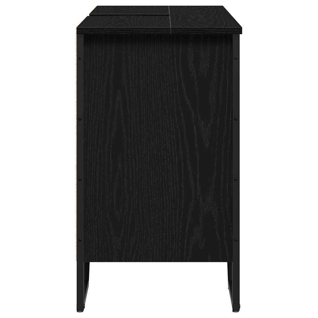 Skříňka Pod Umyvadlo Černý Dub 91 X 35 X 60 Cm Kompozitní Dřevo