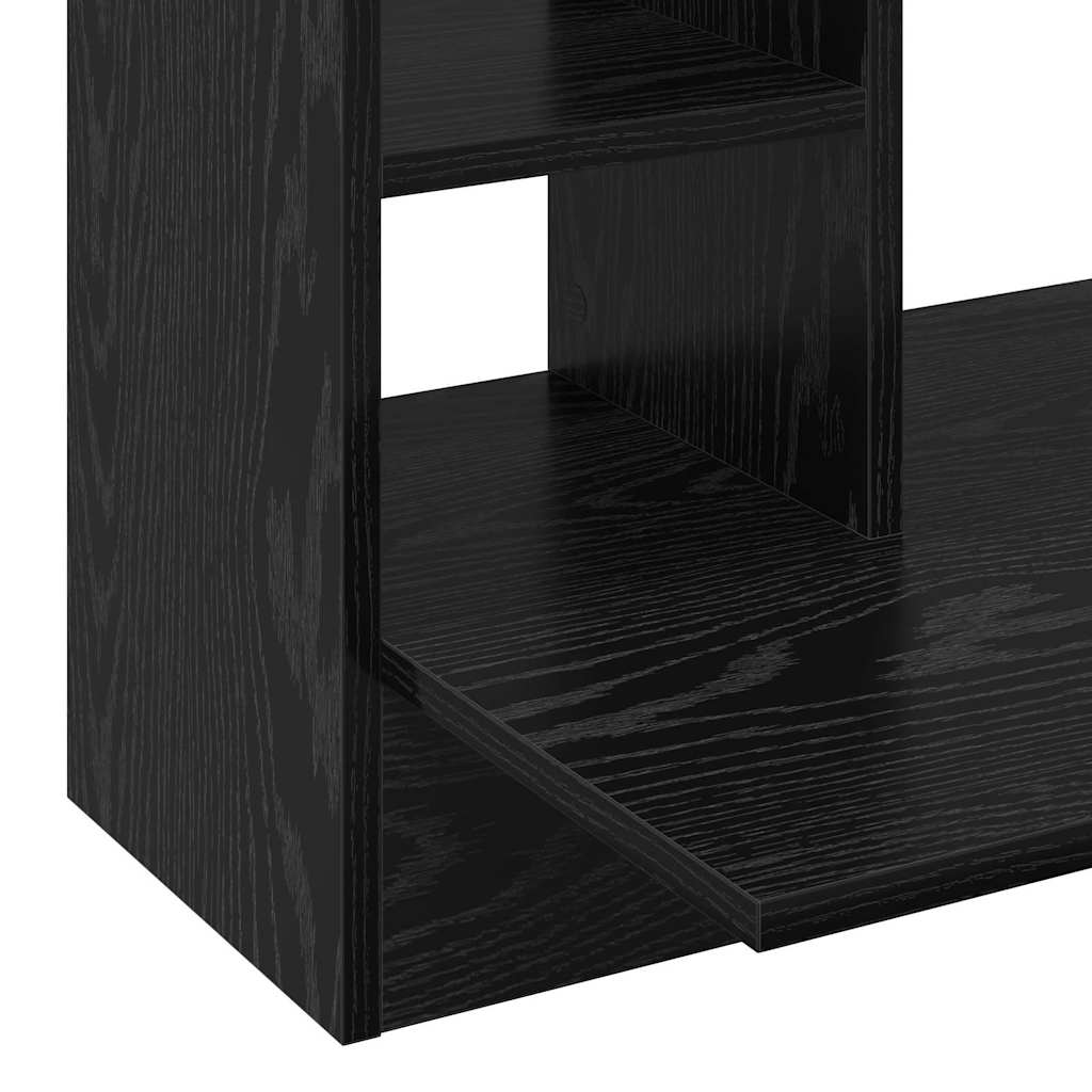 Nástěnný Stolek Černý Dub Kompozitní Dřevo 105 X 48 X 75 Cm