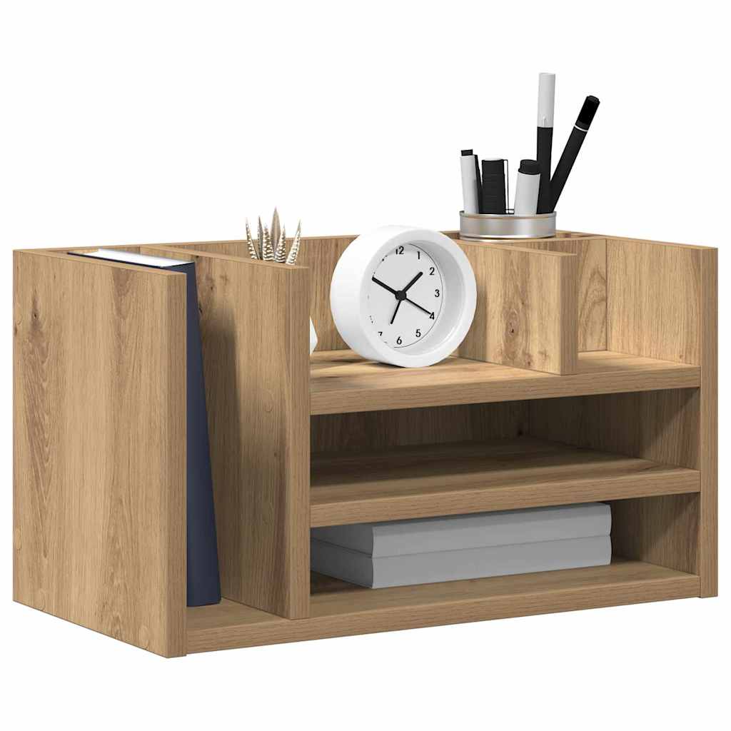 Organizér Na Stůl Černý Dub 44,5 X 24 X 25 Cm Kompozitní Dřevo