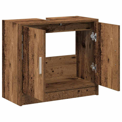 Koupelnová Skříň Staré Dřevo 63 X 29 X 55 Cm Kompozitní Dřevo