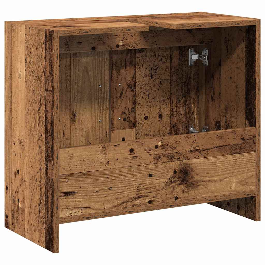 Koupelnová Skříň Staré Dřevo 63 X 29 X 55 Cm Kompozitní Dřevo