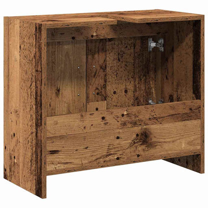 Koupelnová Skříň Staré Dřevo 63 X 29 X 55 Cm Kompozitní Dřevo