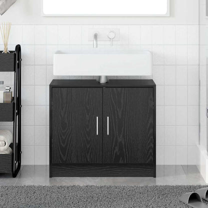 Koupelnová Skříň Černý Dub 63 X 29 X 55 Cm Kompozitní Dřevo