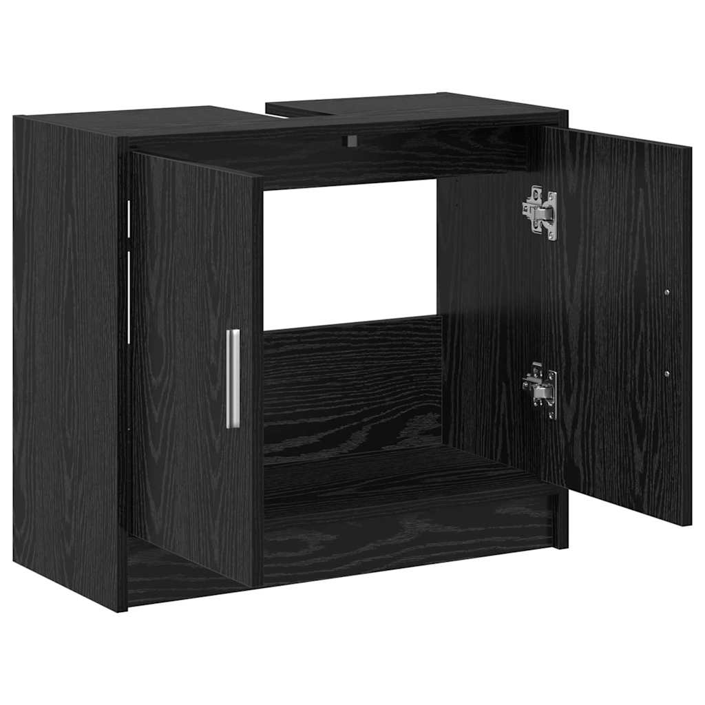 Koupelnová Skříň Černý Dub 63 X 29 X 55 Cm Kompozitní Dřevo