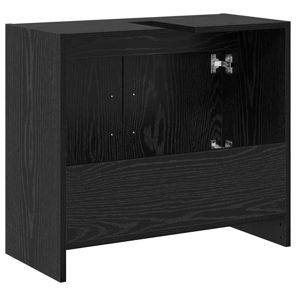 Koupelnová Skříň Černý Dub 63 X 29 X 55 Cm Kompozitní Dřevo