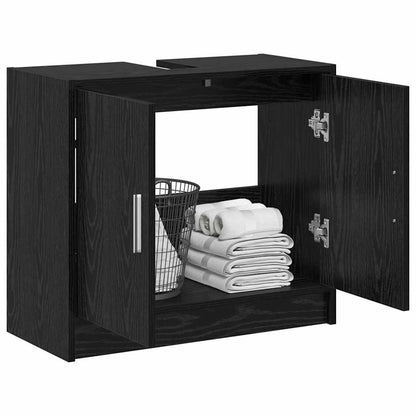 Koupelnová Skříň Černý Dub 63 X 29 X 55 Cm Kompozitní Dřevo
