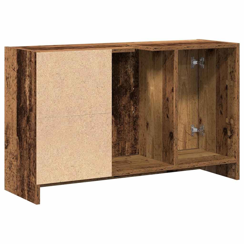 Koupelnová Skříň Staré Dřevo 90 X 29 X 55 Cm Kompozitní Dřevo