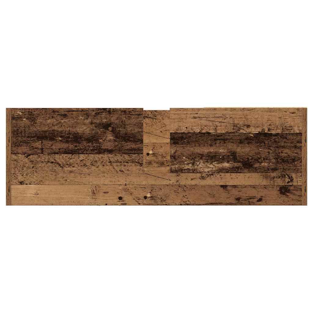 Koupelnová Skříň Staré Dřevo 90 X 29 X 55 Cm Kompozitní Dřevo