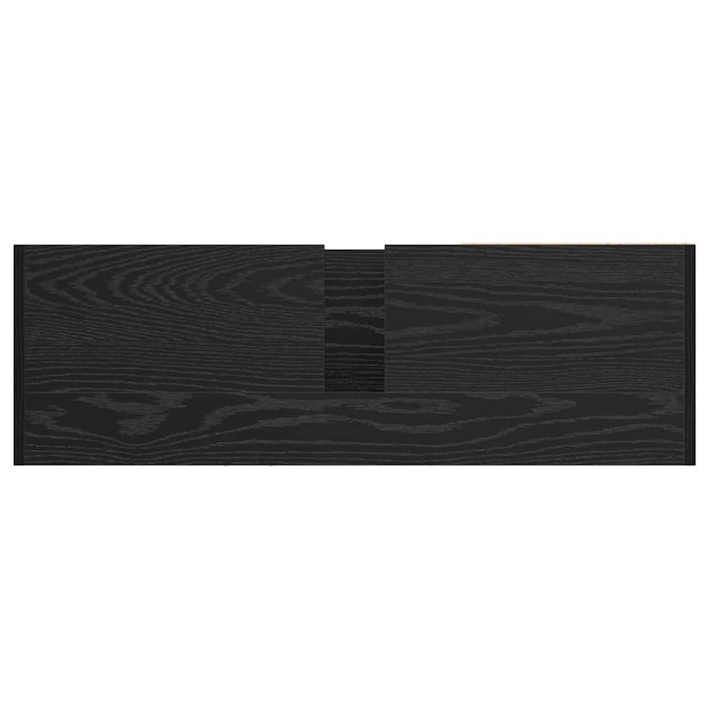 Koupelnová Skříň Černý Dub 90 X 29 X 55 Cm Kompozitní Dřevo