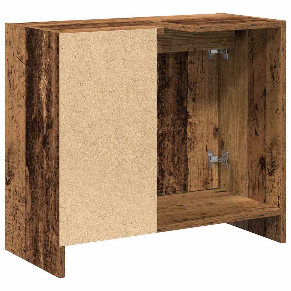 Koupelnová Skříň Staré Dřevo 63 X 29 X 55 Cm Kompozitní Dřevo