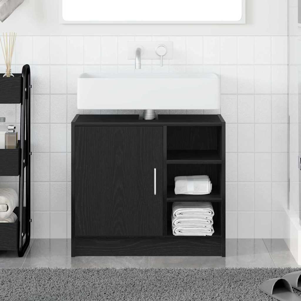Koupelnová Skříň Černý Dub 63 X 29 X 55 Cm Kompozitní Dřevo