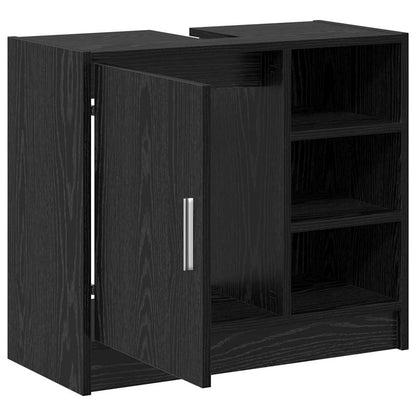 Koupelnová Skříň Černý Dub 63 X 29 X 55 Cm Kompozitní Dřevo