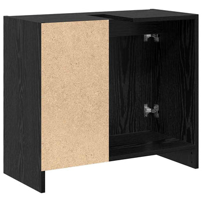Koupelnová Skříň Černý Dub 63 X 29 X 55 Cm Kompozitní Dřevo
