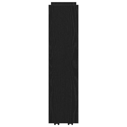 Úzký Úložný Vozík Černý Dub 60 X 20 X 82 Cm Kompozitní Dřevo