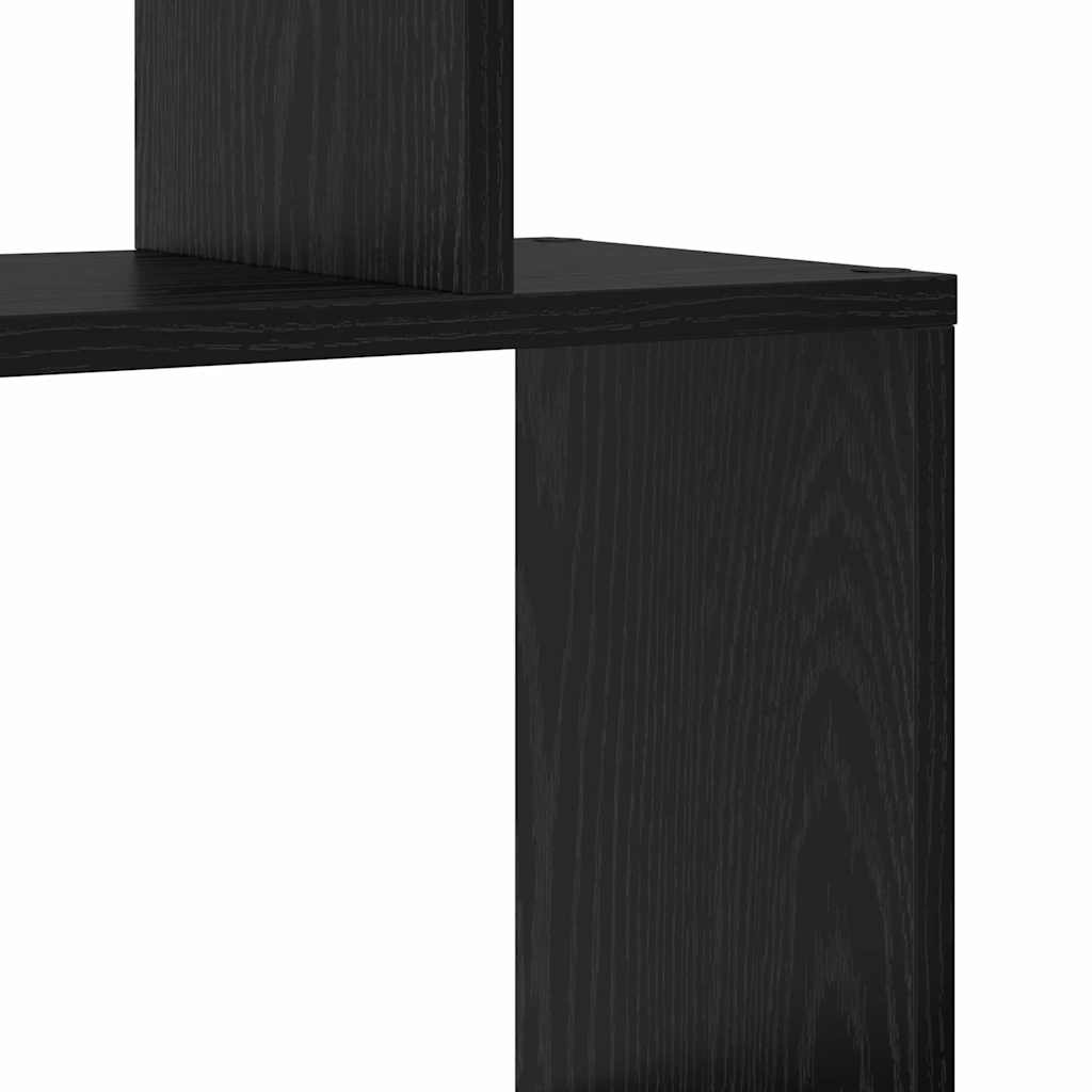 Knihovna 6 Úrovní 70 X 24 X 193,5 Cm Kompozitní Dřevo Černý Dub