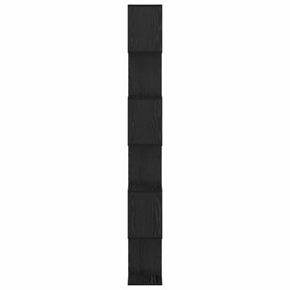 Knihovna 6 Úrovní 70 X 24 X 193,5 Cm Kompozitní Dřevo Černý Dub