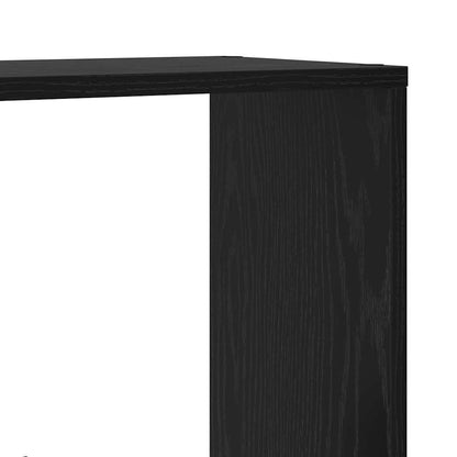 Knihovna 8 Úrovní 60 X 20 X 120,5 Cm Kompozitní Dřevo Černý Dub