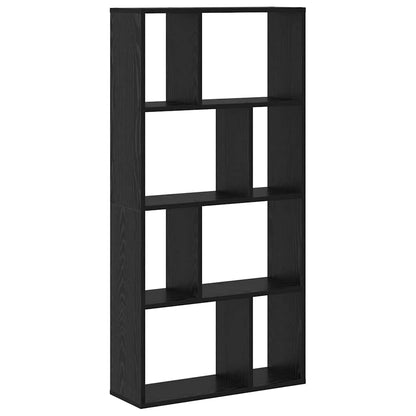 Knihovna 8 Úrovní 60 X 20 X 120,5 Cm Kompozitní Dřevo Černý Dub