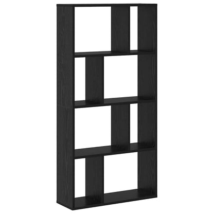 Knihovna 8 Úrovní 60 X 20 X 120,5 Cm Kompozitní Dřevo Černý Dub
