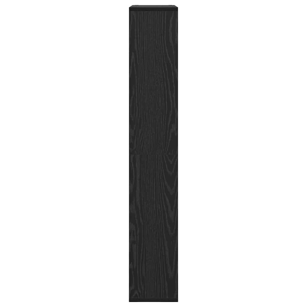 Knihovna 8 Úrovní 72 X 20 X 120,5 Cm Kompozitní Dřevo Černý Dub