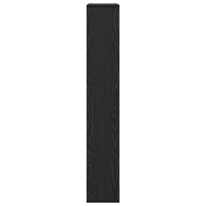 Knihovna 8 Úrovní 72 X 20 X 120,5 Cm Kompozitní Dřevo Černý Dub