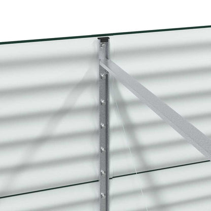 Vyvýšený Záhon Zelená 320 X 80 X 81 Cm Ocel