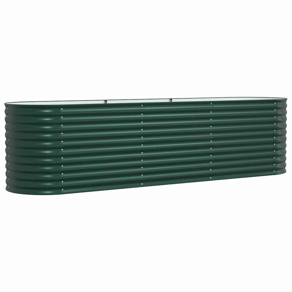 Vyvýšený Záhon Zelená 320 X 80 X 81 Cm Ocel