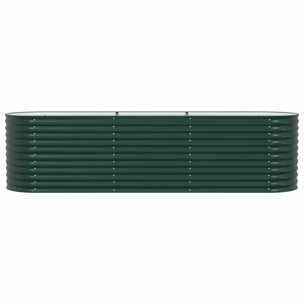 Vyvýšený Záhon Zelená 320 X 80 X 81 Cm Ocel