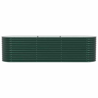 Vyvýšený Záhon Zelená 320 X 80 X 81 Cm Ocel