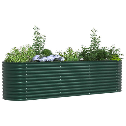 Vyvýšený Záhon Zelená 320 X 80 X 81 Cm Ocel