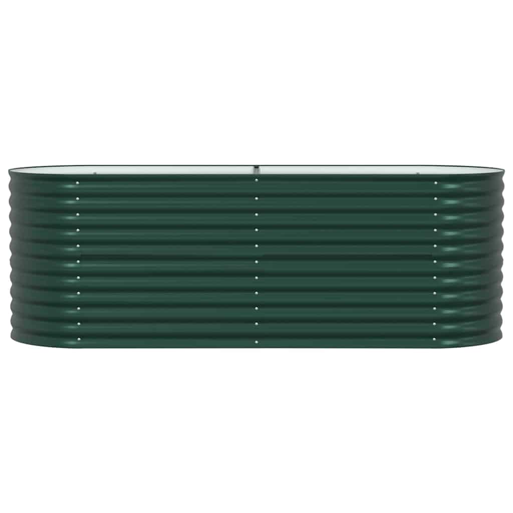 Vyvýšený Záhon Zelená 240 X 80 X 81 Cm Ocel