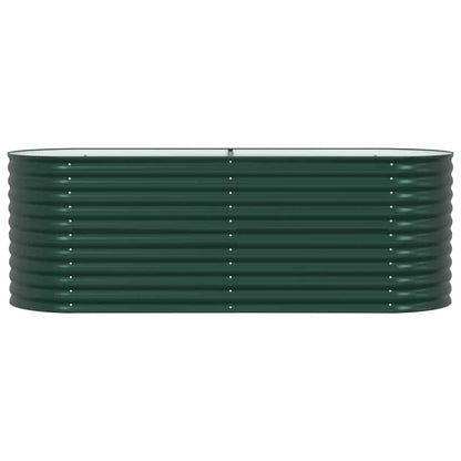 Vyvýšený Záhon Zelená 240 X 80 X 81 Cm Ocel