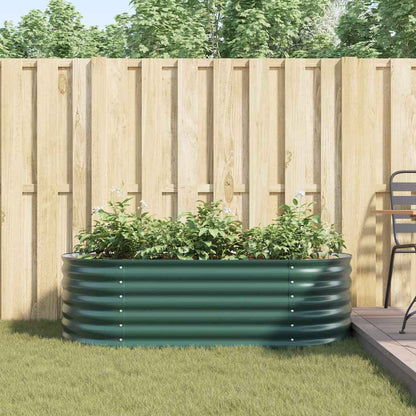 Vyvýšený Záhon Zelená 160 X 80 X 44 Cm Ocel