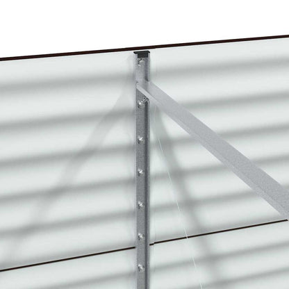 Vyvýšený Záhon Hnědá 240 X 80 X 81 Cm Ocel