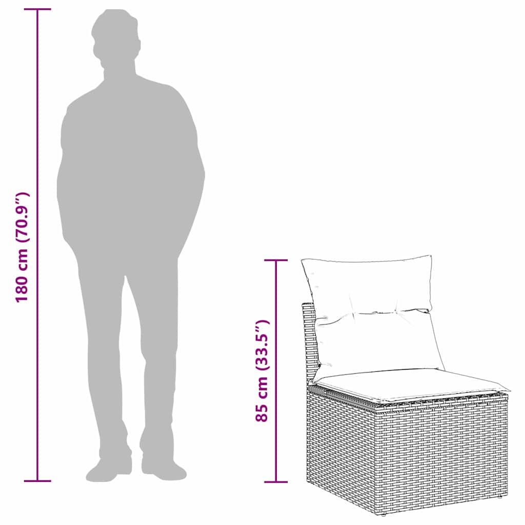 Sada Zahradních Pohovek 7 Ks Polyratan