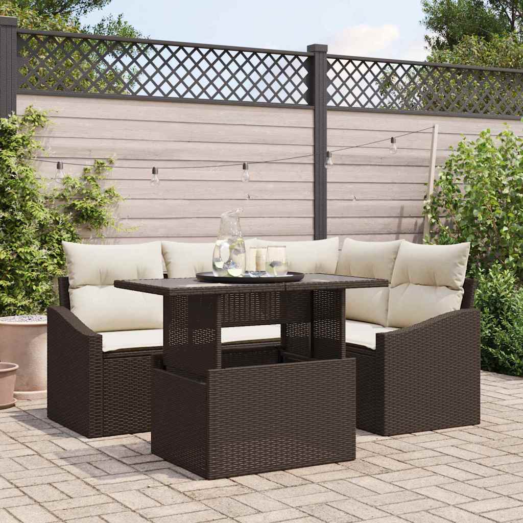 Sada Zahradních Pohovek 5 Ks Polyratan