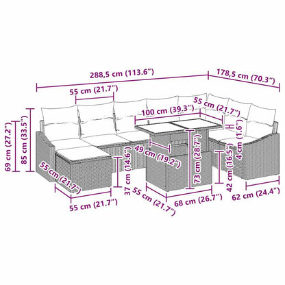Set Pohovek 9 Ks Polyratan