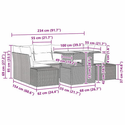 Set Pohovek 7 Ks Polyratan