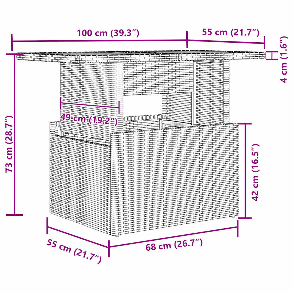 Sada Zahradních Pohovek 5 Ks 4-Počet Míst