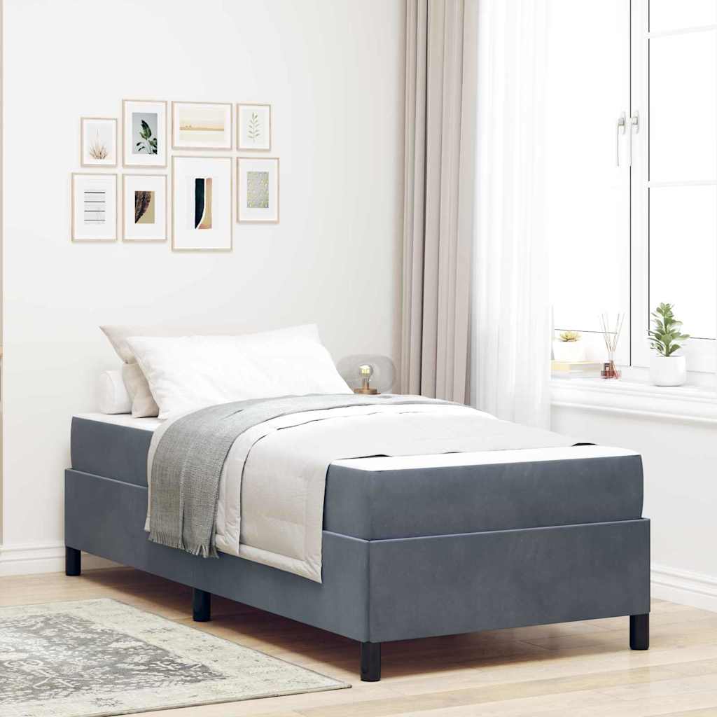 Rám Postele Tmavě Modrá Textil