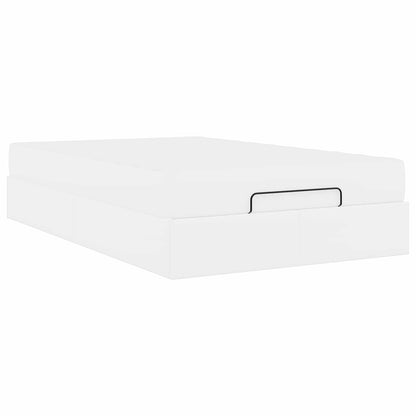 Rám Postele S Matrací Jiný 2 Ks Bílá Pvc