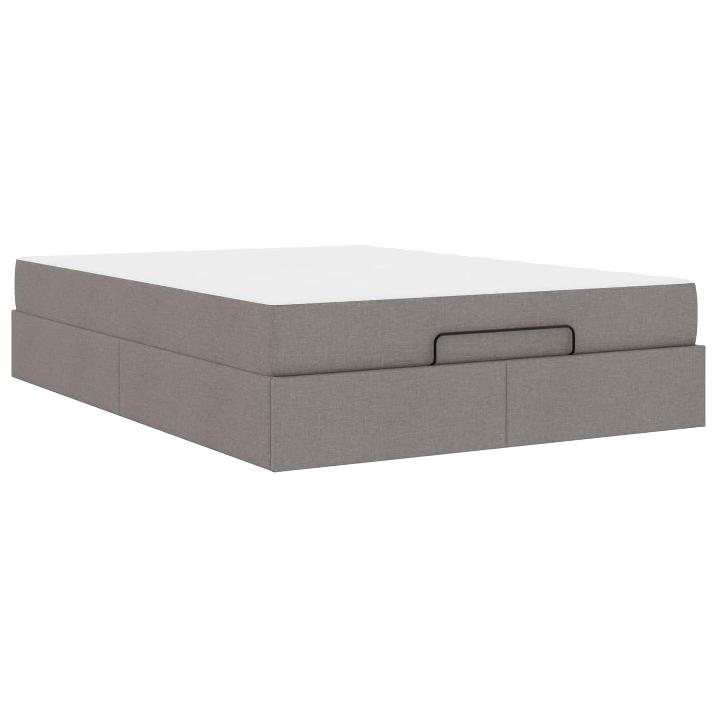 Rám Postele S Matrací 2 Pcs Taupe Textil
