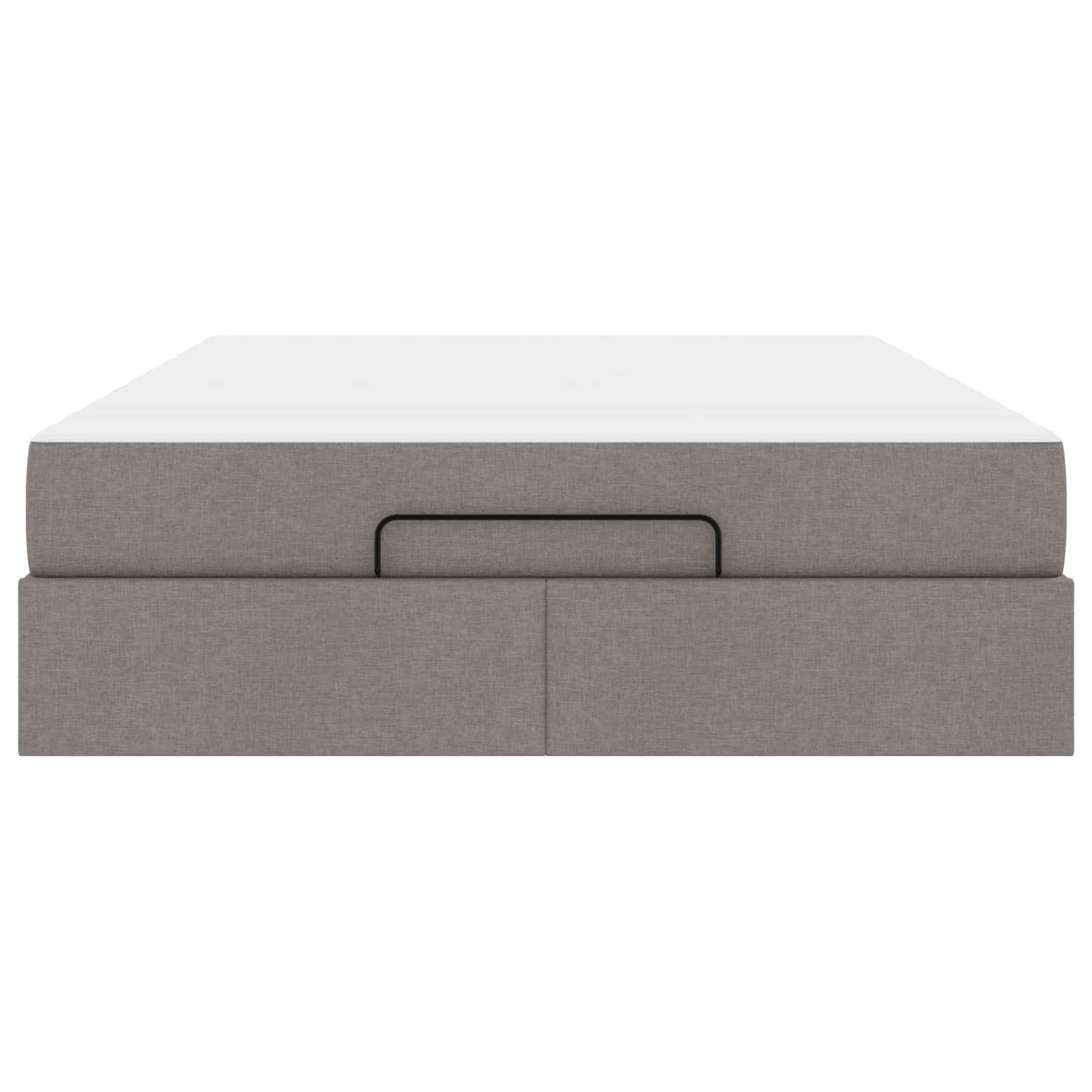 Rám Postele S Matrací 2 Pcs Taupe Textil
